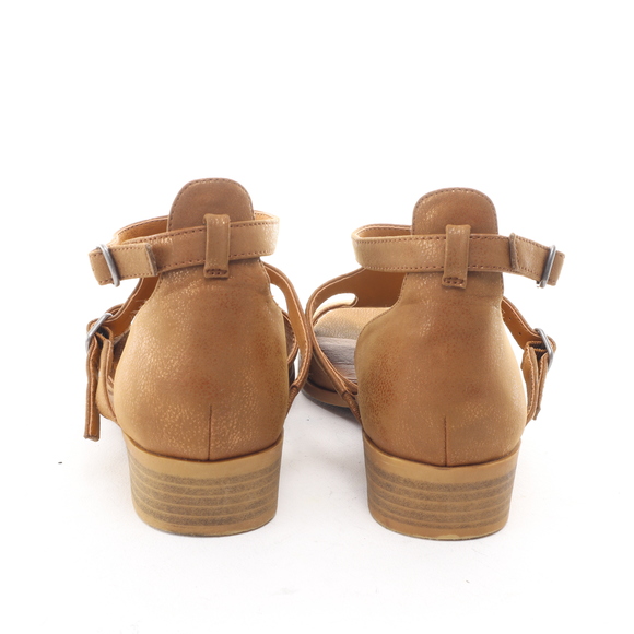 Lucky Brand Open Toe Sandal 5 m (Big Girl) Brown/Gold - Picture 8 of 16